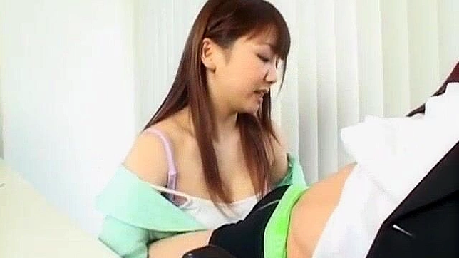 Meguru Kosaka's Office Blowjob & Cumshot - Asian MILF Porn