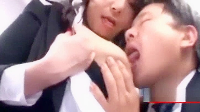 Japanese Office Lady Gets Blowjob in Car with Cum Swallowed