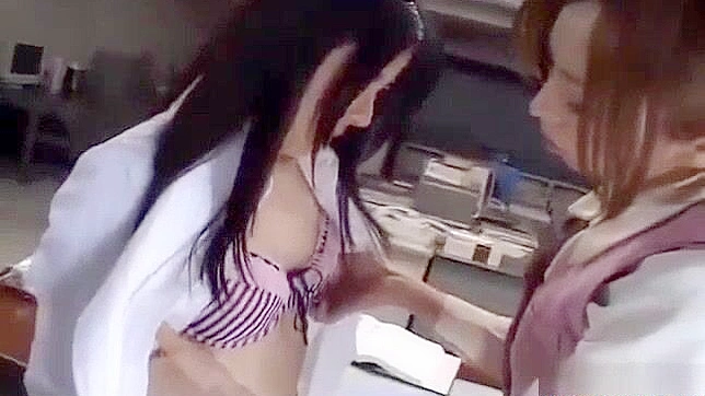 Japanese Lesbian Office Lady Strap On Sex