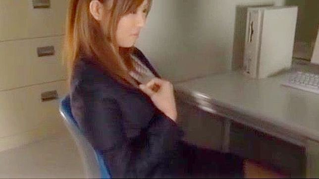Japanese Office Lady Aya Hasegawa's Sexy Stocking Foot Job