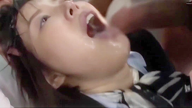 Japanese Office Lady Fetish Group Sex with Dildos & Deepthroat
