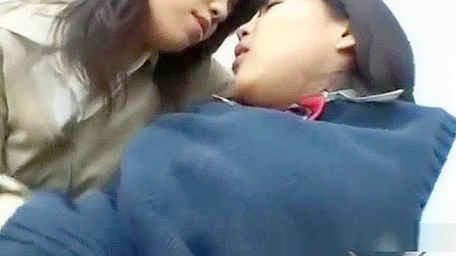 Japanese Teen Group Sex in Office with Asian Schoolgirls' Tit Sucking and Pussy Play
