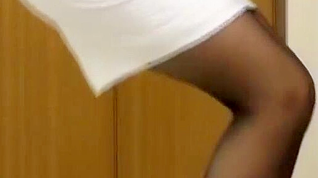 Japanese MILF Misaki Inaba Gets Office Sex with Foot Job & Cumshot