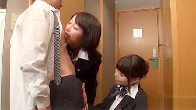 Japanese Office Milf Threesome Blowjob Cunnilingus Porn