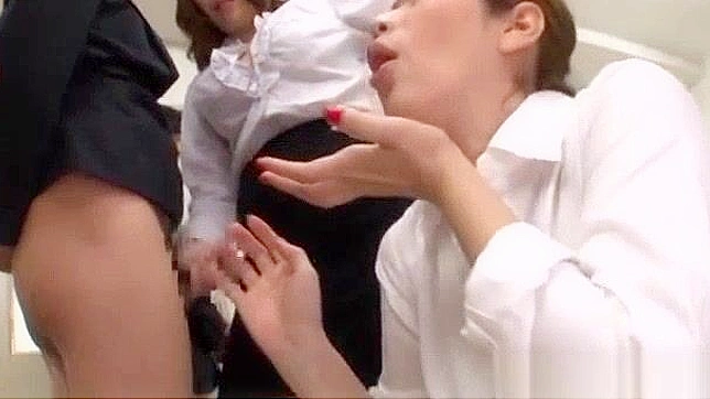 Public Blowjob with Mature Office Lady Chisato Shohda & Horny Friend