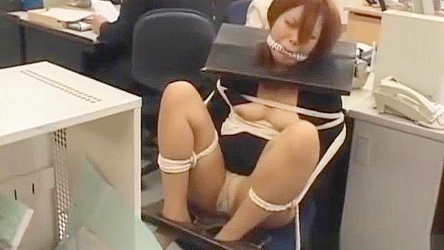 Japanese BDSM Office Lady in Bandages - Asian Porn Video