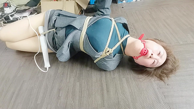 Japanese BDSM Porn - Asian Office Lady in Bondage with Big Tits and Dildos