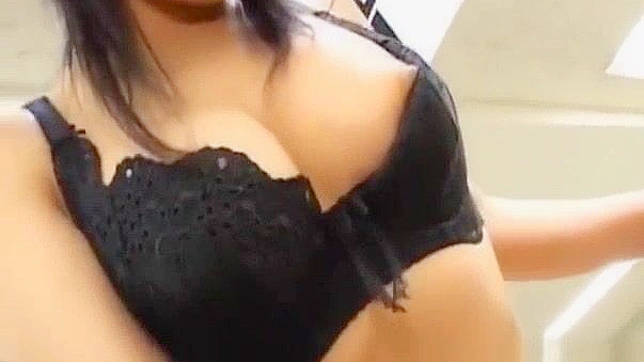 Japanese Porn Star Irresistably Teases Boy in the Office with Cumshot