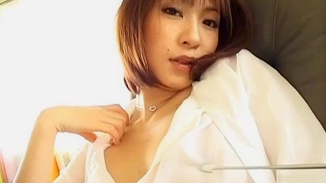 Japanese Office Lady Rin's Masturbation Cream Pie Facial in Stockings