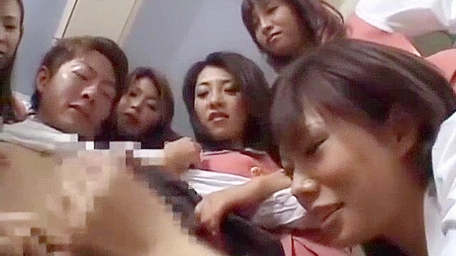 Japanese Office Lady Gangbang Part 2 - Cosplay Group Sex with Multiple Men