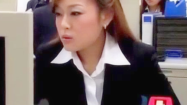 Japanese Office Lady Smokes While Watching Astonishing XXX Clip