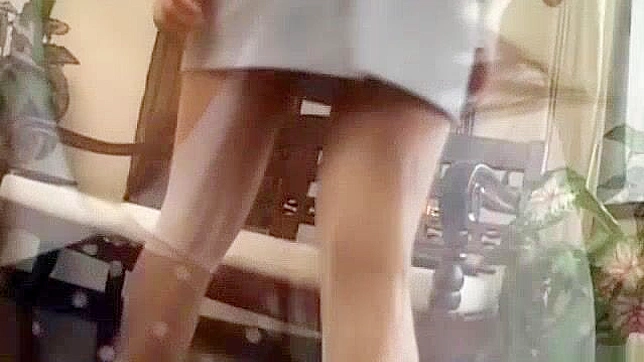 Japanese Teen Amateur Rina Himekawa Penetrates with Dildo & Stockings