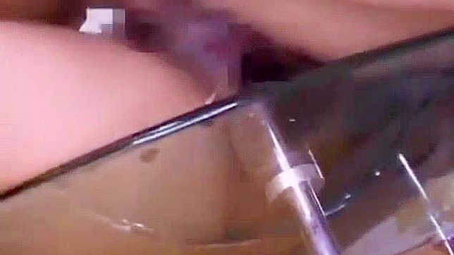 Japanese College Office Lady Gets Hairy Pussy Fucked with Cum on Tits