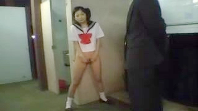 Japanese Babe in Skimpy Outfit Dares to Blow a Cock in Public