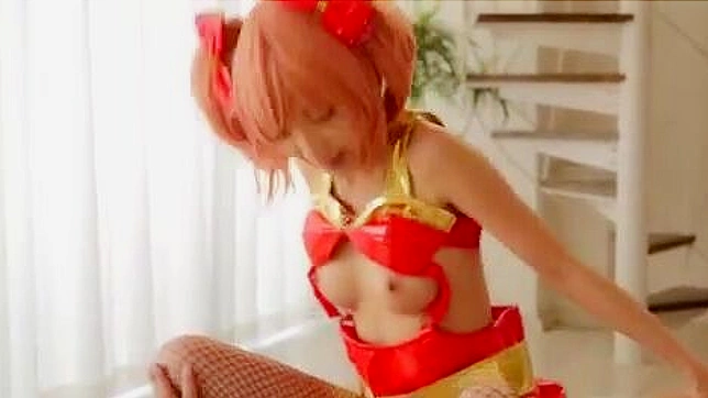 Busty Asian Slut in Seductive Cosplay Costume for XXX Collection