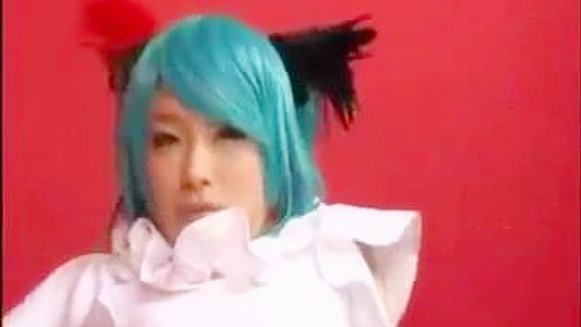 Japanese Schoolgirl with Turquoise Hair Gets Drilled