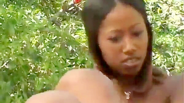 Unleash Your Wildest Fantasy with Black Girls' Sensual Woodland Makeout Session!