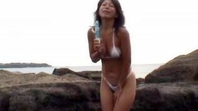 Japanese Schoolgirl Gets Screwed in Cowgirl Style with Her Bikini On