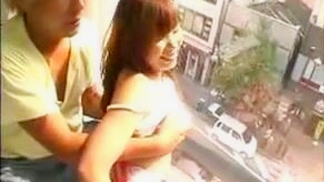Super hot busty Japanese getting fucked in full public view!