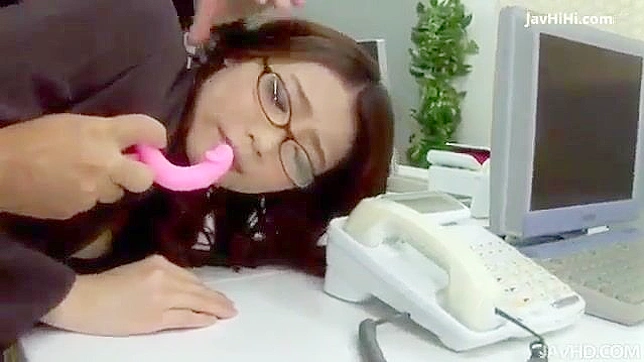 Busty Japanese office slut getting pounded hard and deep