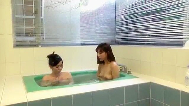 Japanese Busty Lesbians Go Wild with Wet  Slippery Pussy Licking!