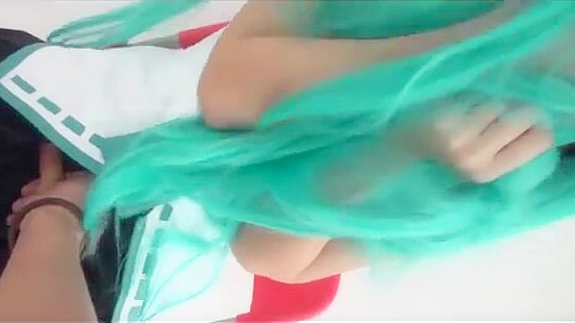 Japanese cosplay queen pleasures hung stud with her mouth in steamy porn video