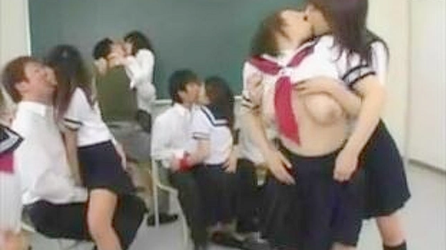 Wild  Rough and Kinky Classroom Schoolgirl Orgy  Unleash Your Inner Beast Now!
