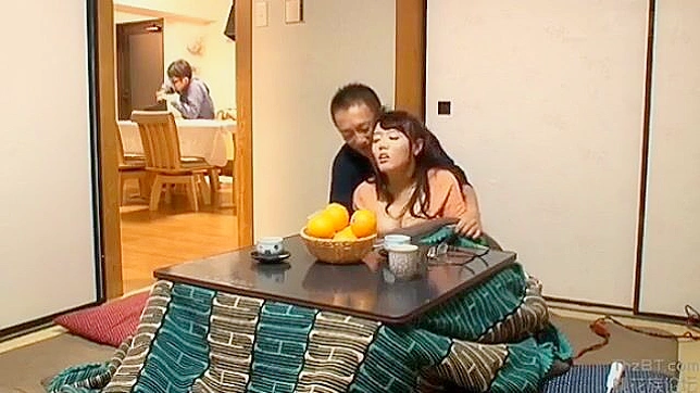 Intense Hardcore Action with Curvy Japanese Teen and Older Man
