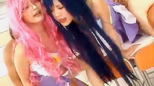 Japanese Cosplayers' Group Fuck with Cute & Kinky Fun!