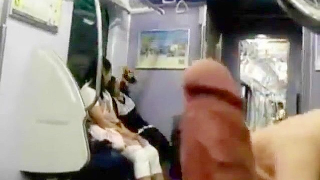 Risky Exposure: Hot Guy Jerks Off on Public Transit (XXX)