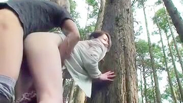 Japanese Forest's Lustful Moans and Groans  Unleashed Passionate Woodland Romp