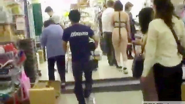 Naked Japanese girl paraded around in public for your XXX pleasure!