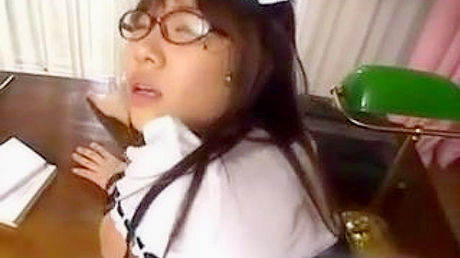 Sexy Japanese Maid Service with Adorable Nerdy Twist - XXX