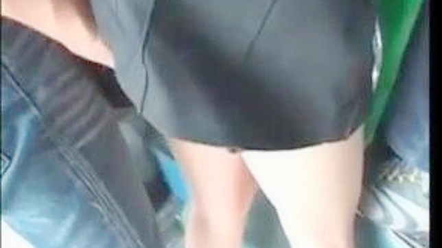 Panty-dropping Schoolgirl on the Train Gets Defiled in Public