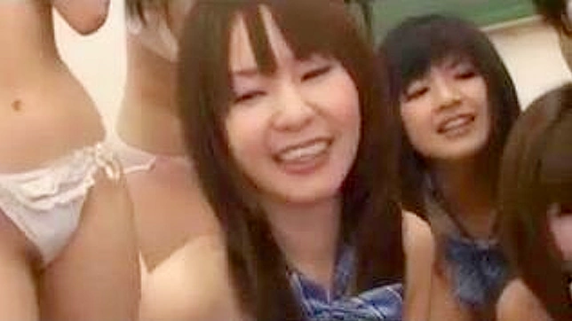 Lusty Japanese Teens in Steamy Group Sex Action!