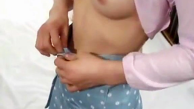 Shy Japanese Amateur Gets Her Virgin Pussy Measured for the First Time!