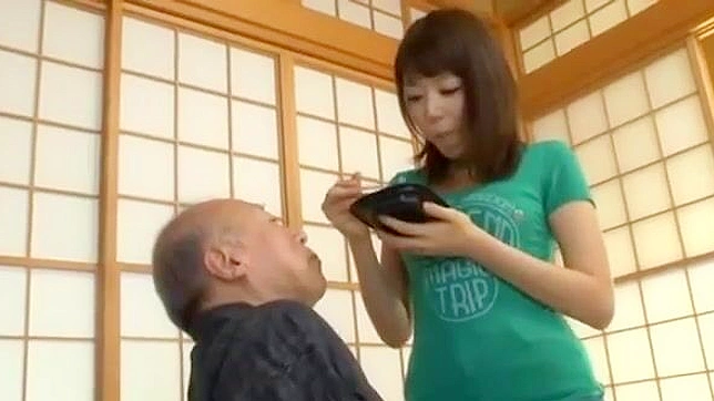 Perverted Grandpa's Shocking Japanese Porn Debut!