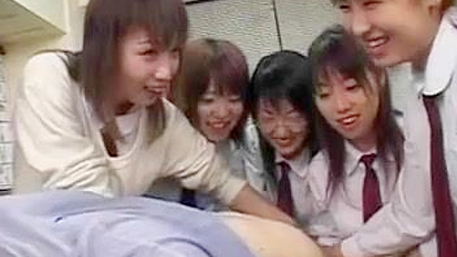 Wild and Kinky Asian Schoolgirls Dominate Their Teacher's Anal Loving