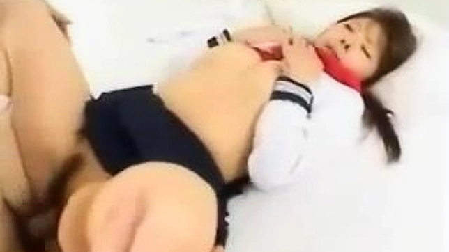 Debauched Schoolgirl Gives Dominant Performance on the Bed  Defying Her Minion Status