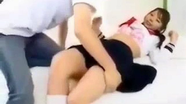 Debauched Schoolgirl Gives Dominant Performance on the Bed  Defying Her Minion Status