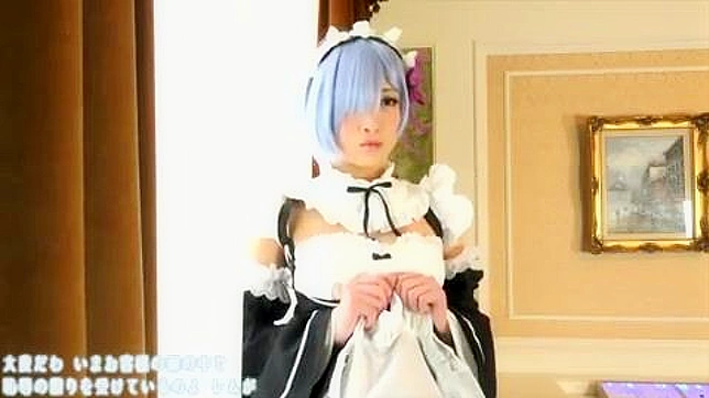Japanese cosplay goddess blows your mind with spectacular XXX show