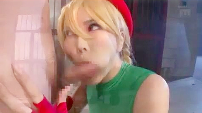 Japanese Cosplay Hottie Sucking and Fucking  with Titty Fucking  Animation