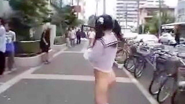 Japanese Humiliation with Slutty Schoolgirl and Dominant Master