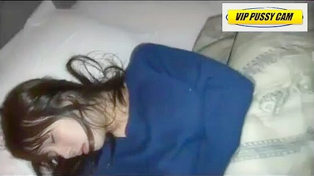 Pussy-licking sleepy slut wakes up to hard fucking by Japanese stud