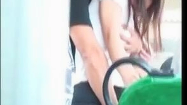 Japanese Blowjob in Public with Sensual Tongue Sliding and Squirting Ending