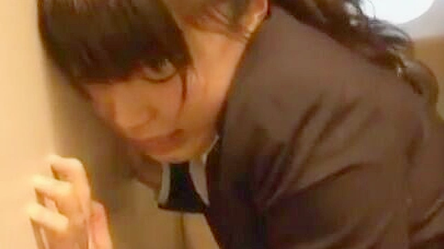 Screaming Orgasmic Japanese Schoolgirl Joins Mile-High Club