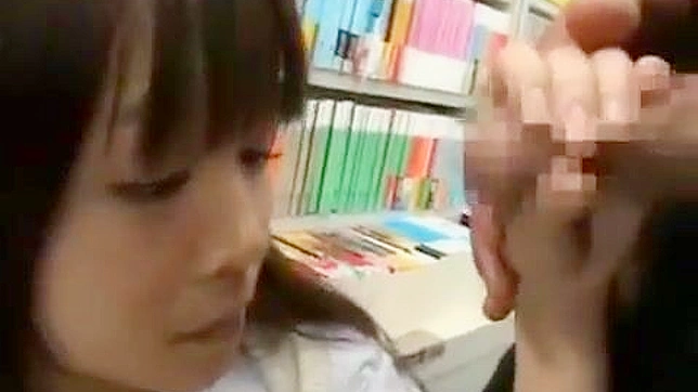 Sexy Japanese Schoolgirl Professes Her Love forXXX in Book Store