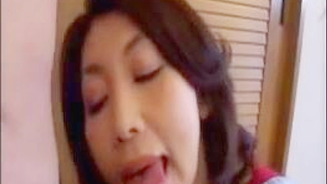 Japanese MILF with Hairy Pussy Gets Unbridled Cunt Licking from Son