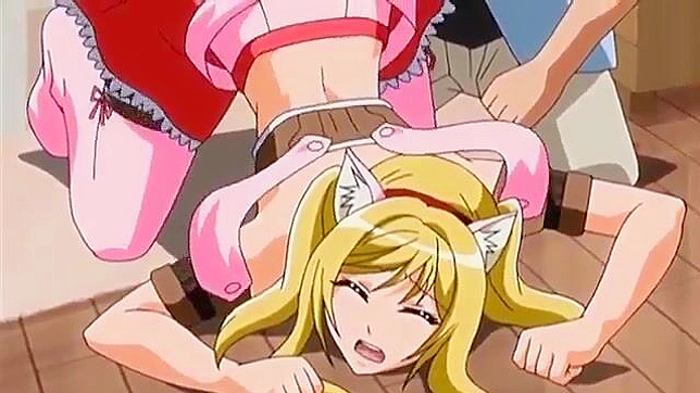 Watch her become a horny cat girl in saucy cat ears!