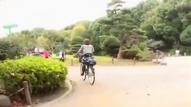 Japanese Cyclist with Dildo Seat Rides to Orgasmic Heaven: XXX Video